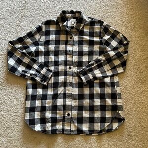 Women’s J Crew Sz XS Buffalo Check Flannel Shirt Jacket